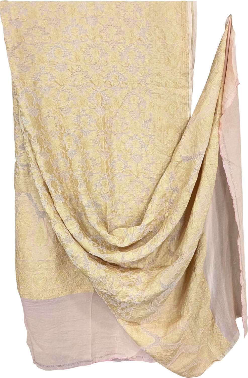 Pastel Banarasi Bandhani Georgette Dupatta — Neemzari Weave, Festive