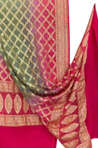Multicolor Banarasi Bandhani Georgette Dupatta — Neemzari, Sangeet