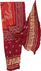 Maroon Bandhani Modal Silk Dupatta
