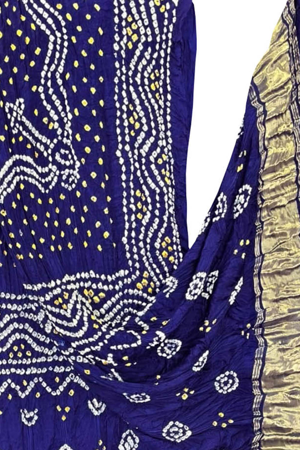Blue Bandhani Modal Silk Dupatta