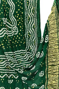 Green Bandhani Modal Silk Dupatta