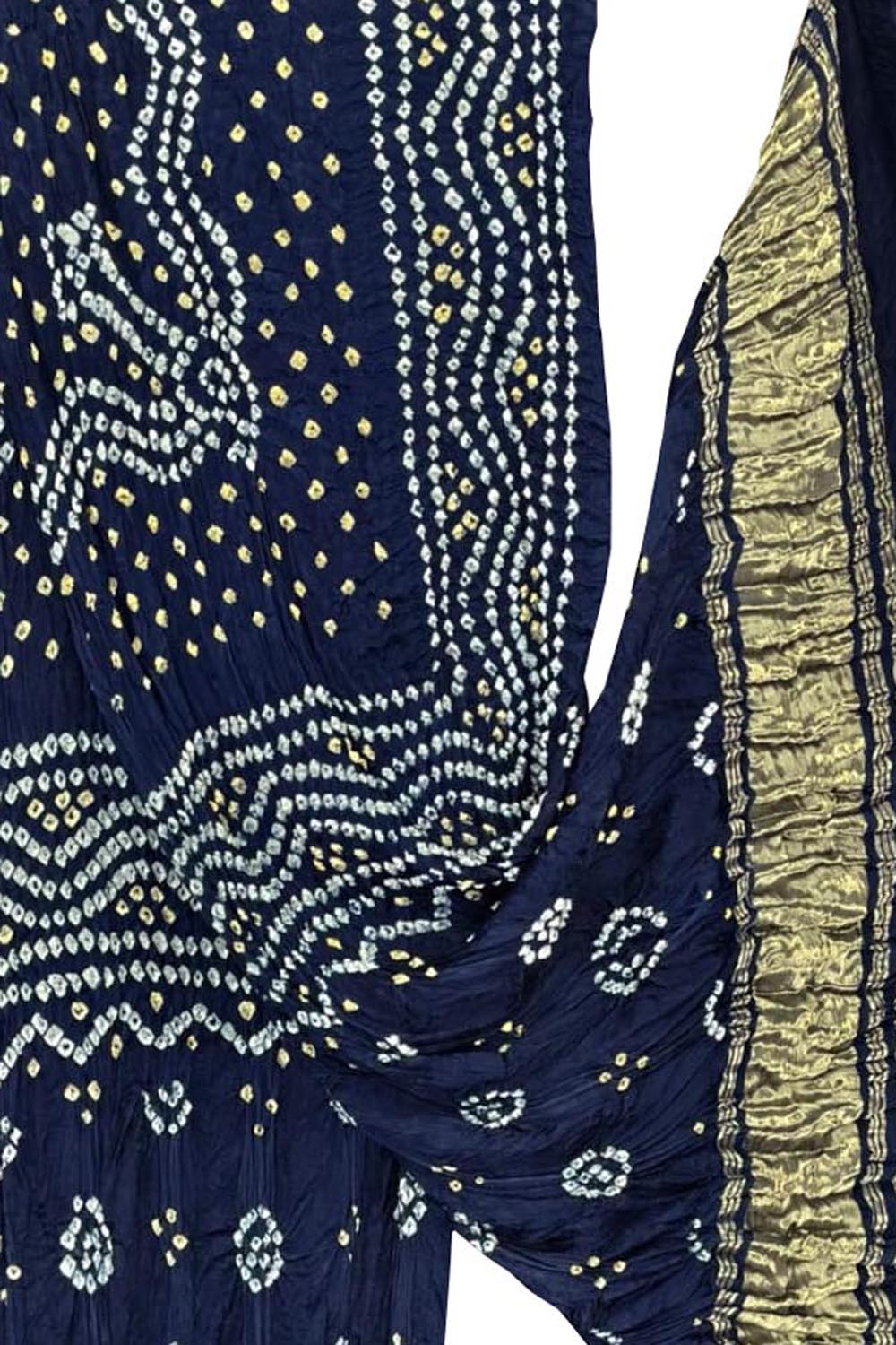 Blue Bandhani Modal Silk Dupatta