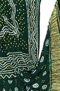Green Bandhani Modal Silk Dupatta