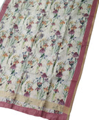 Off White Linen Dupatta with Digital Print - Luxurion World