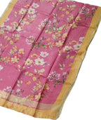 Pretty in Pink: Linen Digital Printed Dupatta - Luxurion World