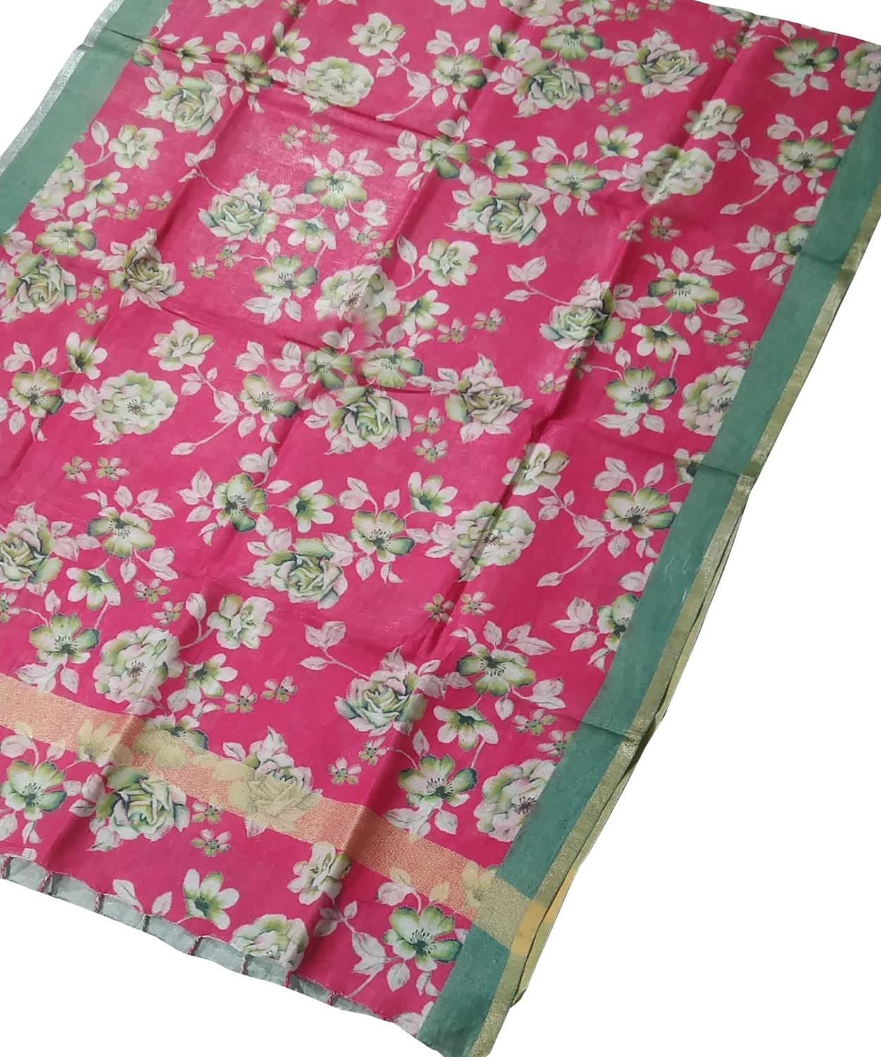 Pretty in Pink: Linen Digital Printed Dupatta - Luxurion World