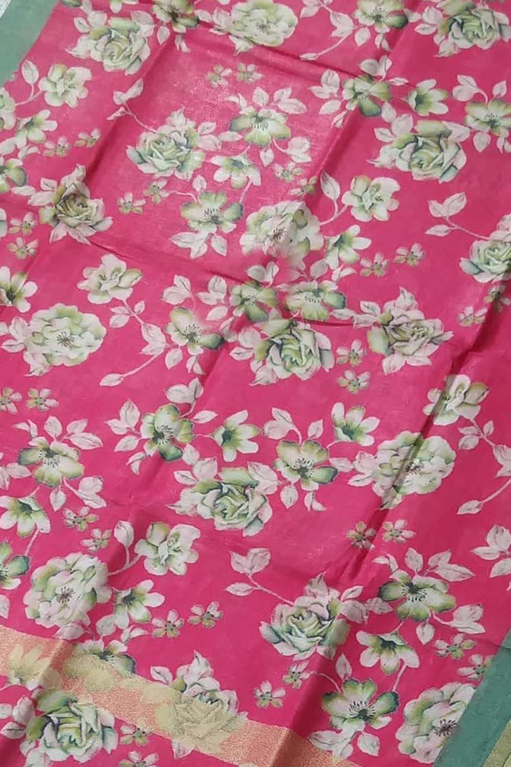 Pretty in Pink: Linen Digital Printed Dupatta - Luxurion World