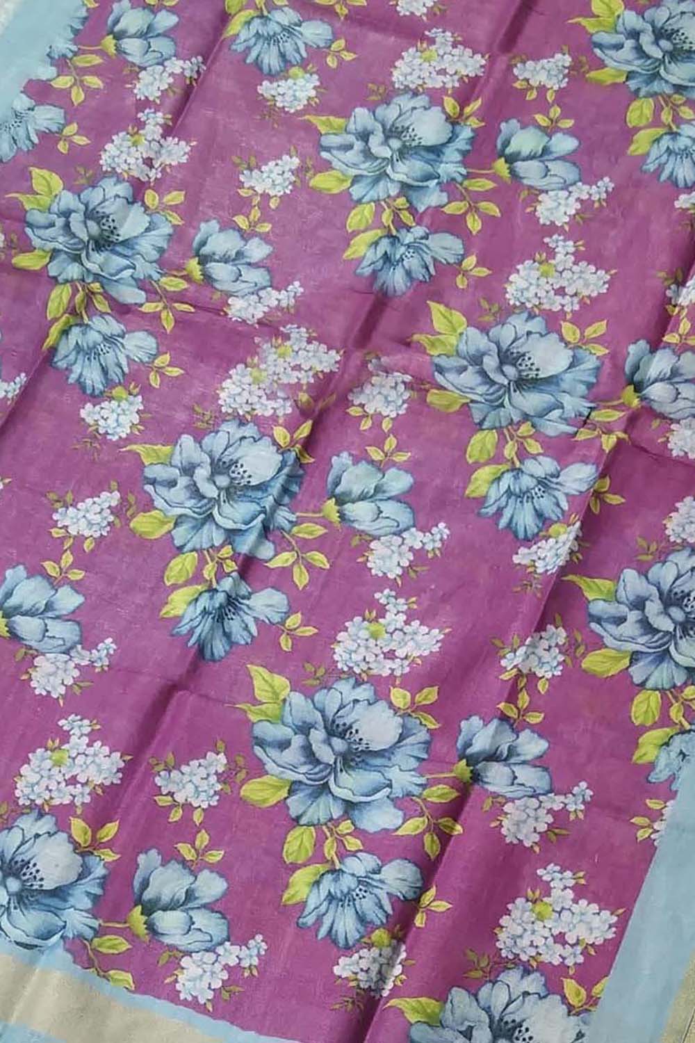 Pretty in Pink: Linen Digital Printed Dupatta - Luxurion World