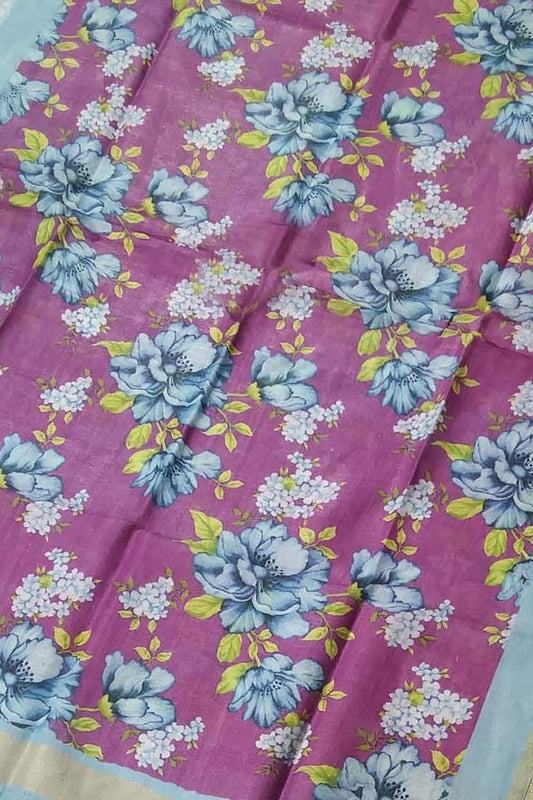 Pretty in Pink: Linen Digital Printed Dupatta - Luxurion World