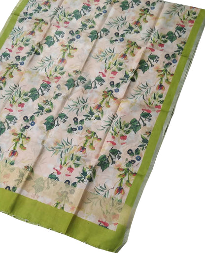 Pastel Pure Linen Digital Printed Dupatta - Elegant Style - Luxurion World