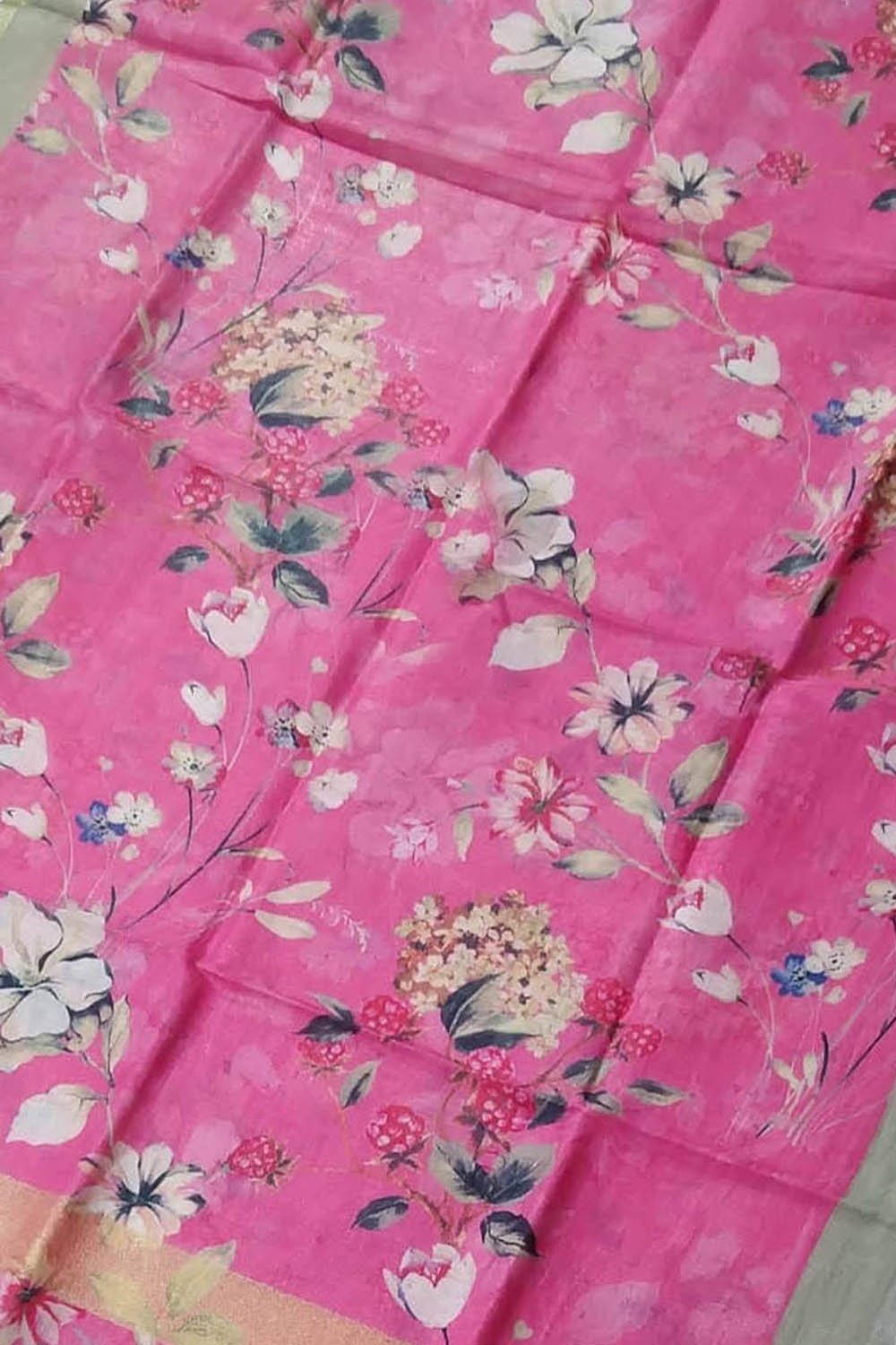 Pretty in Pink: Linen Digital Printed Dupatta - Luxurion World