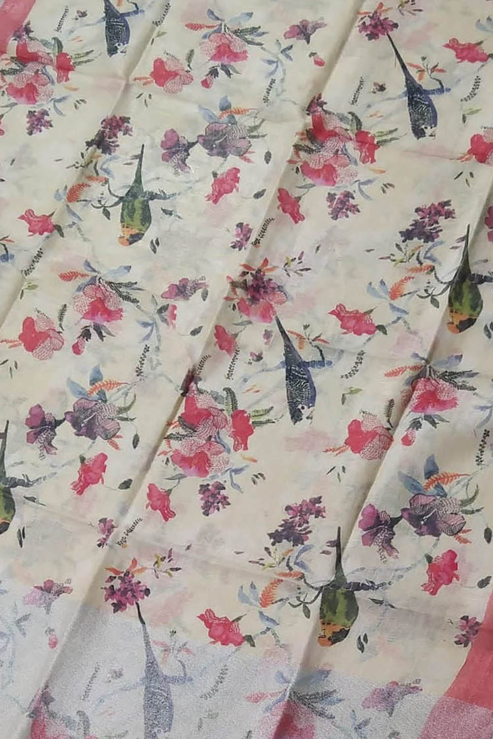 Pastel Linen Digital Printed Dupatta - Elegant and Chic - Luxurion World