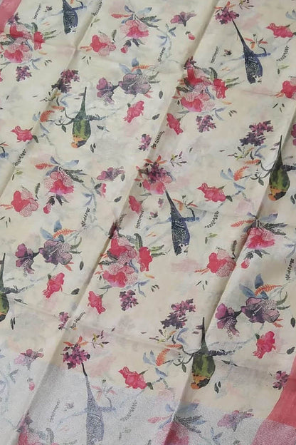 Pastel Linen Digital Printed Dupatta - Elegant and Chic - Luxurion World