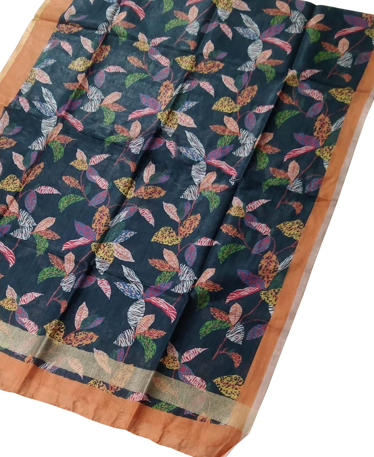 Stylish Black Linen Digital Printed Dupatta - Luxurion World