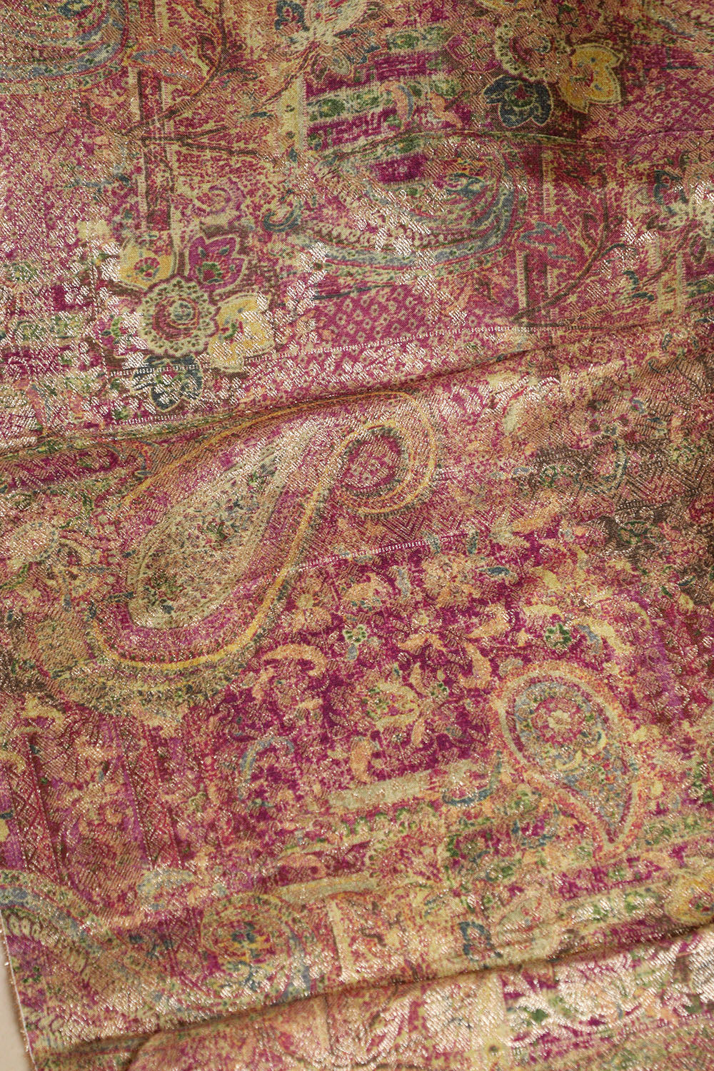 Multicolor Digital Printed Banarasi Dola Silk Dupatta - Luxurion World