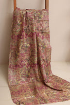 Multicolor Digital Printed Banarasi Dola Silk Dupatta - Luxurion World