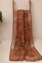 Multicolor Digital Printed Banarasi Dola Silk Dupatta - Luxurion World