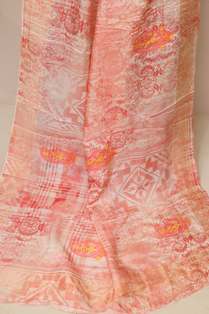 Multicolor Digital Printed Banarasi Dola Silk Dupatta