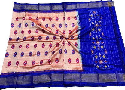 Pastel Pure Silk Pochampalli Ikat Dupatta - Luxurion World