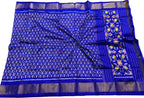 Blue Pure Silk Pochampalli Ikat Dupatta : Elegant and Luxurious - Luxurion World