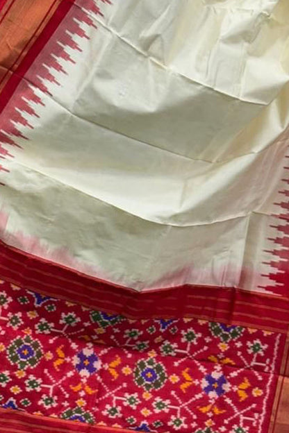 Pastel Handloom Pochampally Ikat Pure Silk Dupatta - Luxurion World