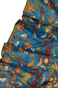 Vibrant Kalamkari Hand Painted Silk Dupatta - Luxurion World