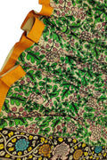 Pastel Kalamkari Hand Painted Cotton Dupatta - Luxurion World