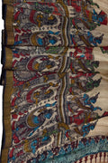 Pastel Tussar Silk Kalamkari Dupatta - Luxurion World