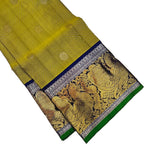 Green Kanjeevaram Silk Dupatta - Handloom Pure Elegance - Luxurion World