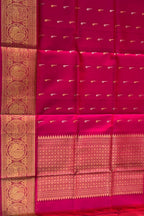 Exquisite Pink Pure Kanjeevaram Gadwal Silk Handloom Dupatta - Luxurion World