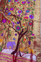 Stunning Multicolor Paithani Silk Brocade Dupatta - Luxurion World
