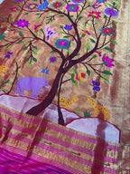 Stunning Multicolor Paithani Silk Brocade Dupatta - Luxurion World
