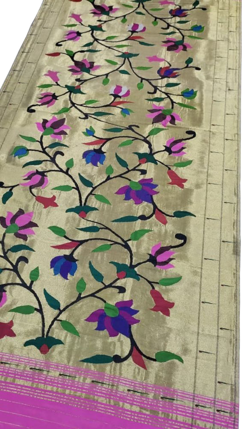 Vibrant Multicolor Paithani Silk Dupatta - Luxurion World