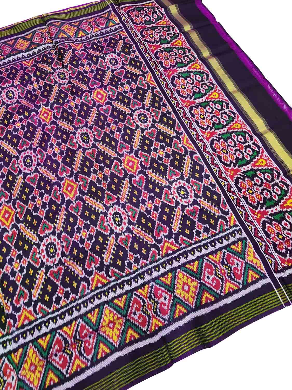 Blue Patola Handloom Silk Dupatta - Elegant and Luxurious - Luxurion World