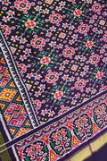 Blue Patola Handloom Silk Dupatta - Elegant and Luxurious - Luxurion World