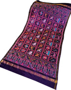 Vibrant Handloom Patola Silk Dupatta in Multicolor - Luxurion World