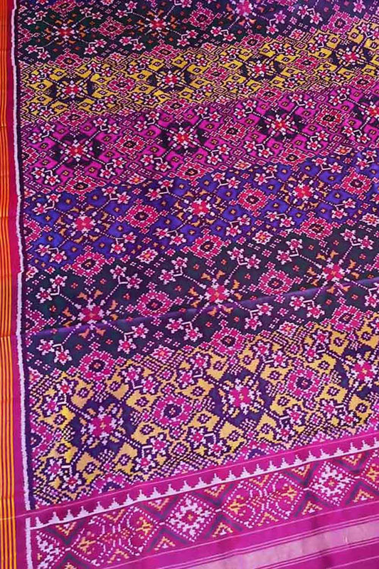 Vibrant Multicolor Handloom Silk Dupatta - Luxurion World