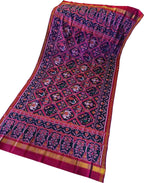 Vibrant Handloom Patola Silk Dupatta in Multicolor - Luxurion World