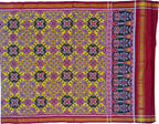 Yellow Semi Patan Patola Silk Dupatta Handloom - Luxurion World