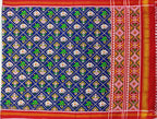 Blue Semi Patan Patola Silk Dupatta - Luxurion World