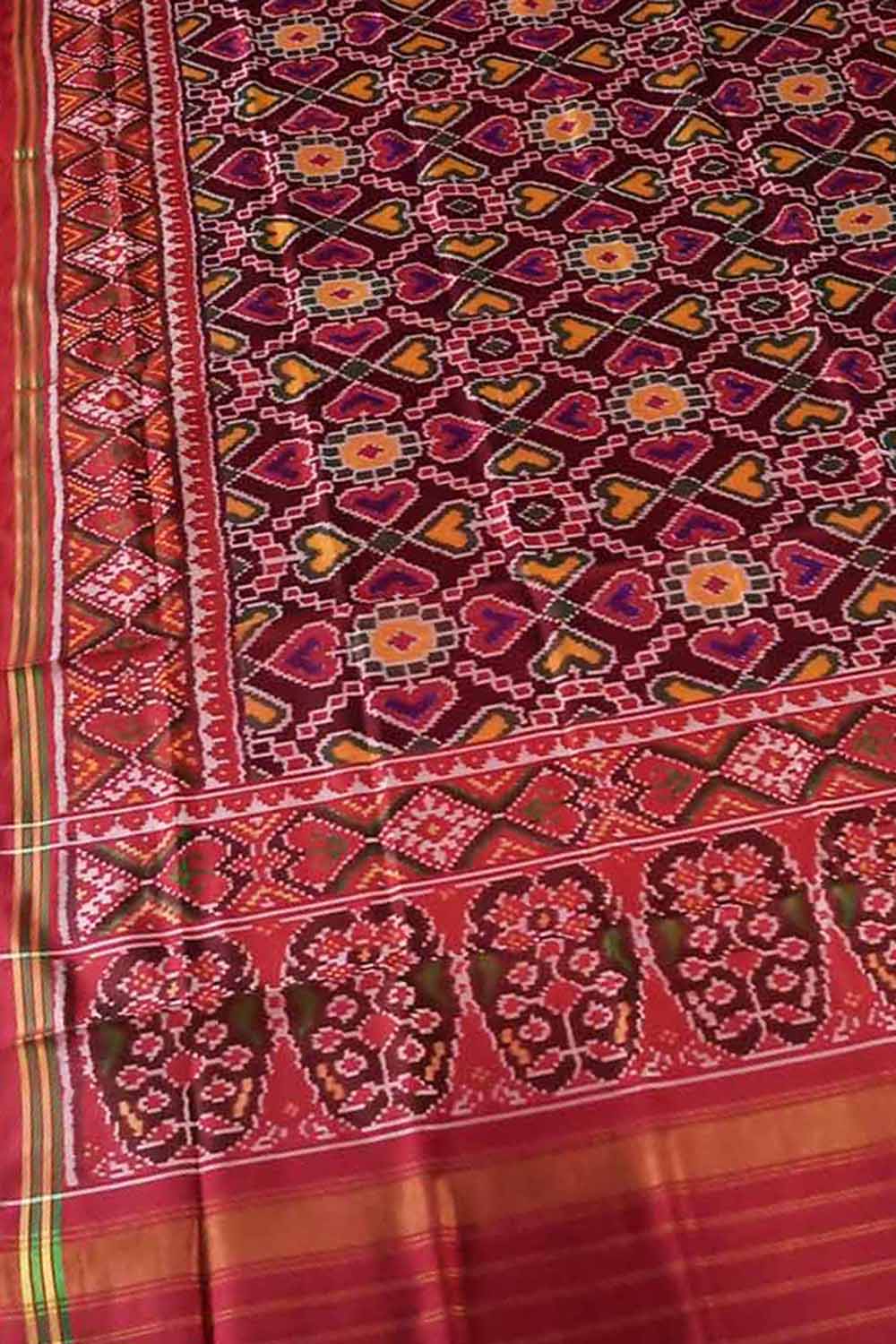 Vibrant Multicolor Patola Silk Dupatta - Luxurion World