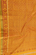 Yellow Patola Handloom Silk Ikat Dupatta - Luxurion World