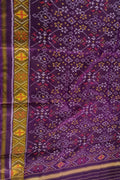 Stunning Purple Patola Handloom Ikat Silk Dupatta - Luxurion World
