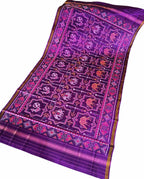 Exquisite Purple Patola Handloom Silk Dupatta - Luxurion World