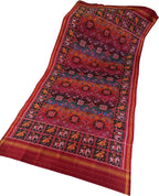 Multicolor Handloom Semi Patan Patola Pure Silk Dupatta - Luxurion World