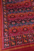 Multicolor Handloom Semi Patan Patola Pure Silk Dupatta - Luxurion World