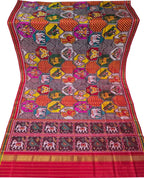 Multicolor Single Ikat Patan Patola Handloom Pure Silk Dupatta