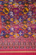 Multicolor Single Ikat Patan Patola Handloom Pure Silk Dupatta