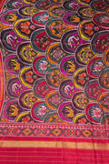 Multicolor Single Ikat Patan Patola Handloom Pure Silk Dupatta