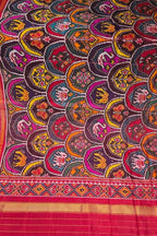 Multicolor Single Ikat Patan Patola Handloom Pure Silk Dupatta